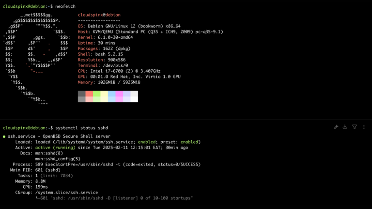 Install and Configure SSH Server on Debian 121110