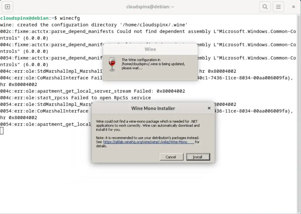 Install and Use Wine 8.x on Debian 01