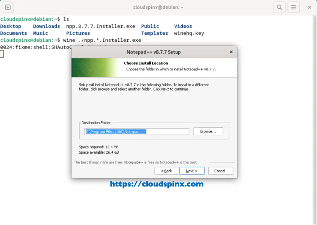 Install and Use Wine 8.x on Debian 06