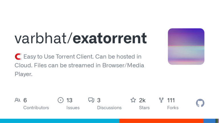 Install and Use exatorrent BitTorrent Client with Web UI 1