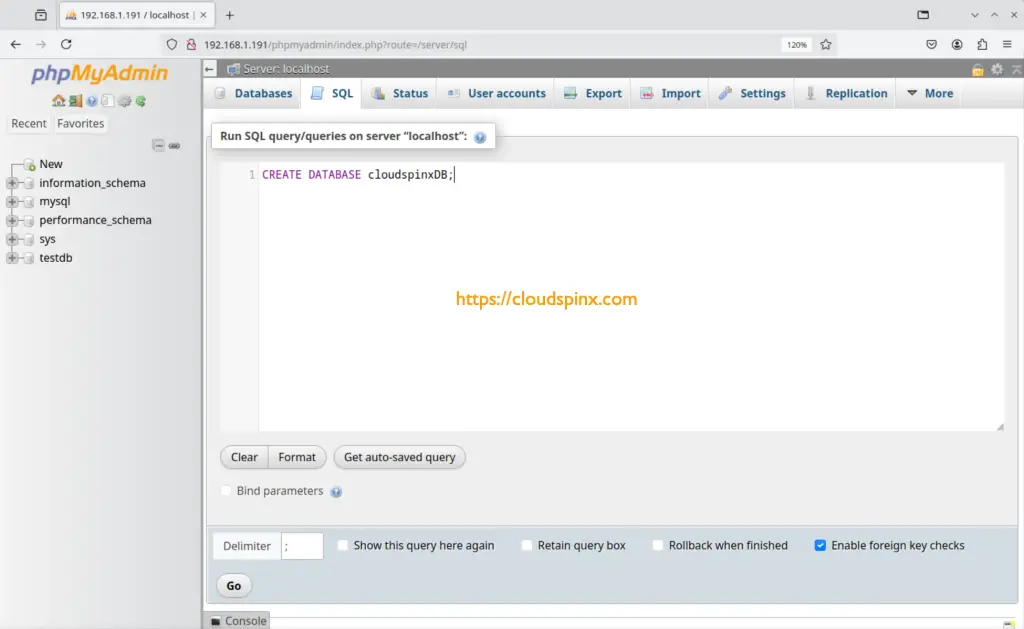 Install phpMyAdmin on Arch Manjaro Garuda Linux 03