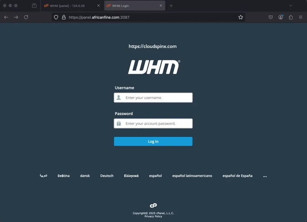 Installing cPanel WHM on RockyLinux AlmaLinux 02