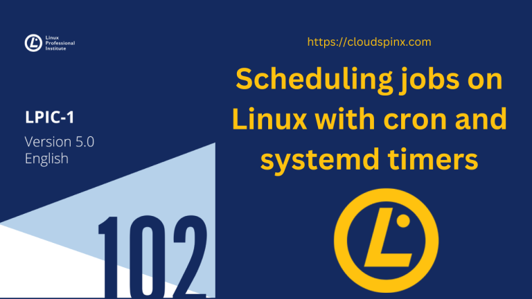 LPIC 102 Scheduling jobs on Linux with cron and systemd timers