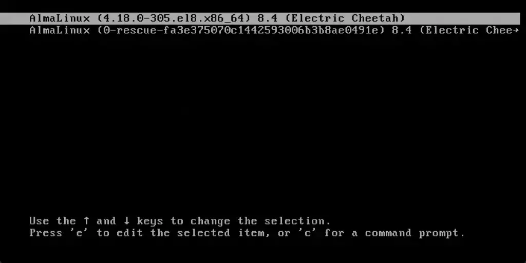 Protect GRUB with password on Rocky Linux AlmaLinux 01