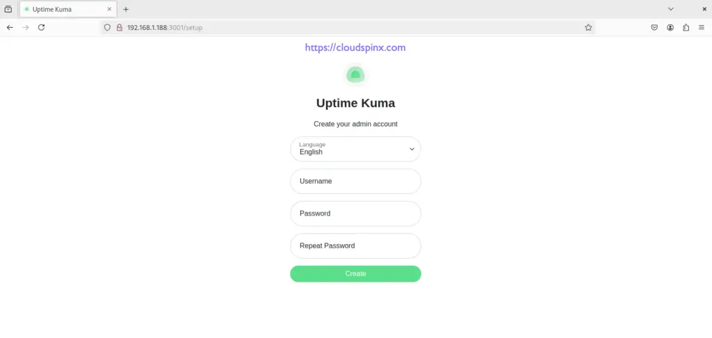 Run Kuma Self hosted Uptime Robot in Docker Container 01