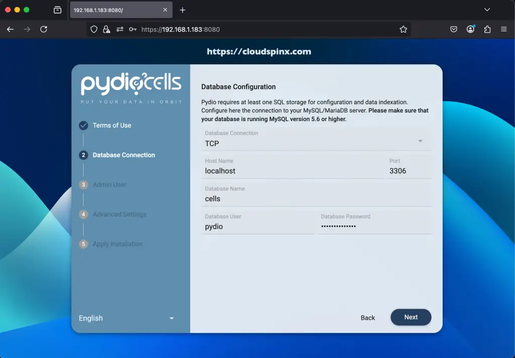 Setup Pydio Cells on Rocky Linux AlmaLinux 02