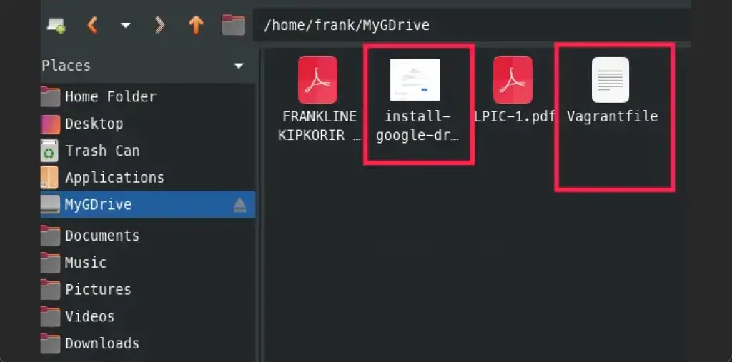 install google drive ubuntu confirm