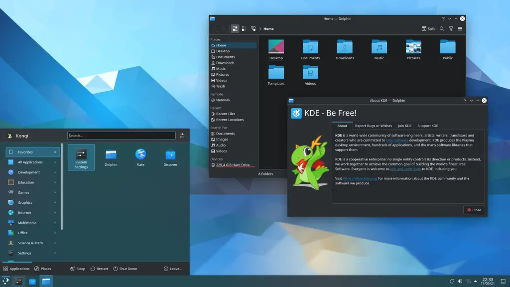 kde desktop environment