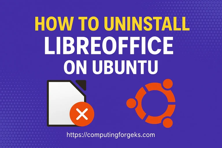 uninstall libreoffice