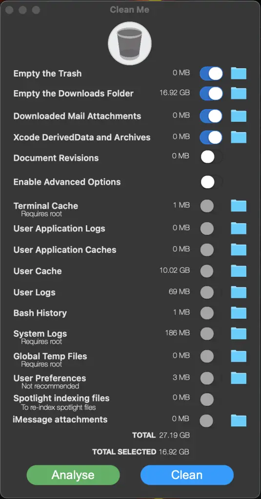 Analyze and Clean Your macOS using Clean Me 06