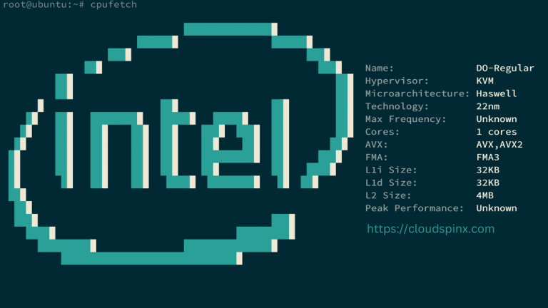 Fetch CPU Information on LinuxmacOS using cpufetch