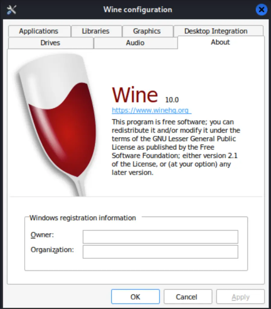 How To Install Wine 10.x on Kali Linux 02