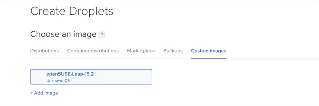 How To Run openSUSE 15 instance on DigitalOcean 05
