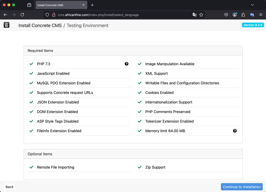 Install Concrete CMS with Apache on Ubuntu 03