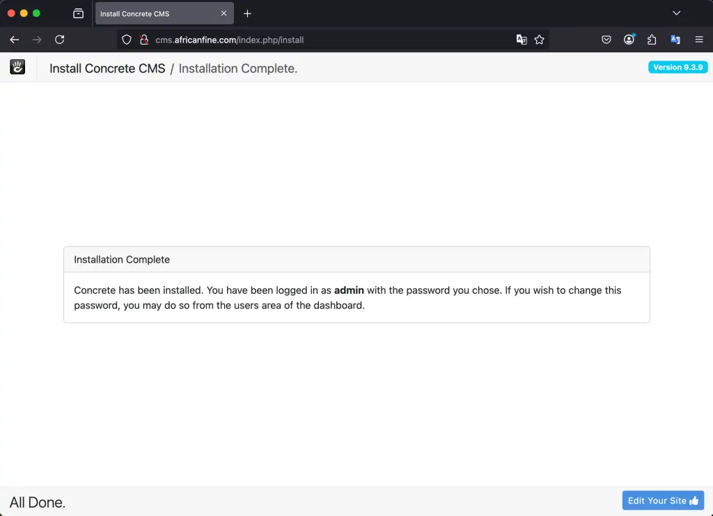 Install Concrete CMS with Apache on Ubuntu 08