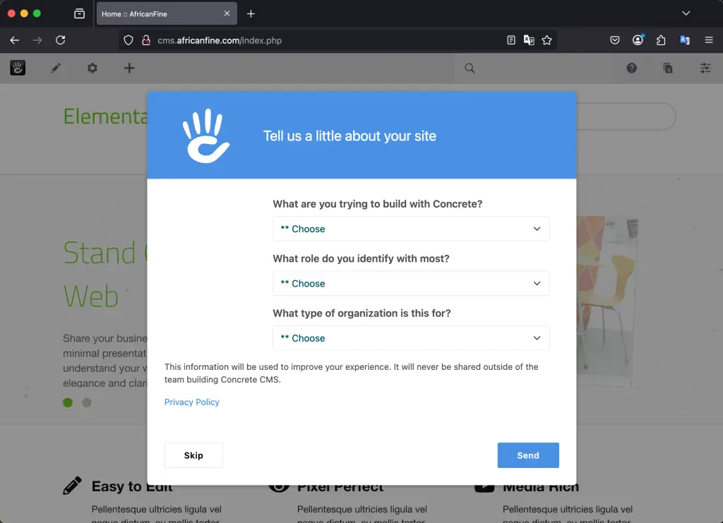 Install Concrete CMS with Apache on Ubuntu 09