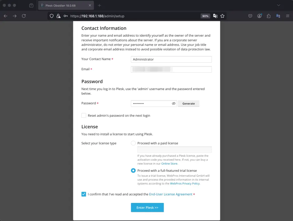 Install Plesk Control Panel on Ubuntu Debian 02