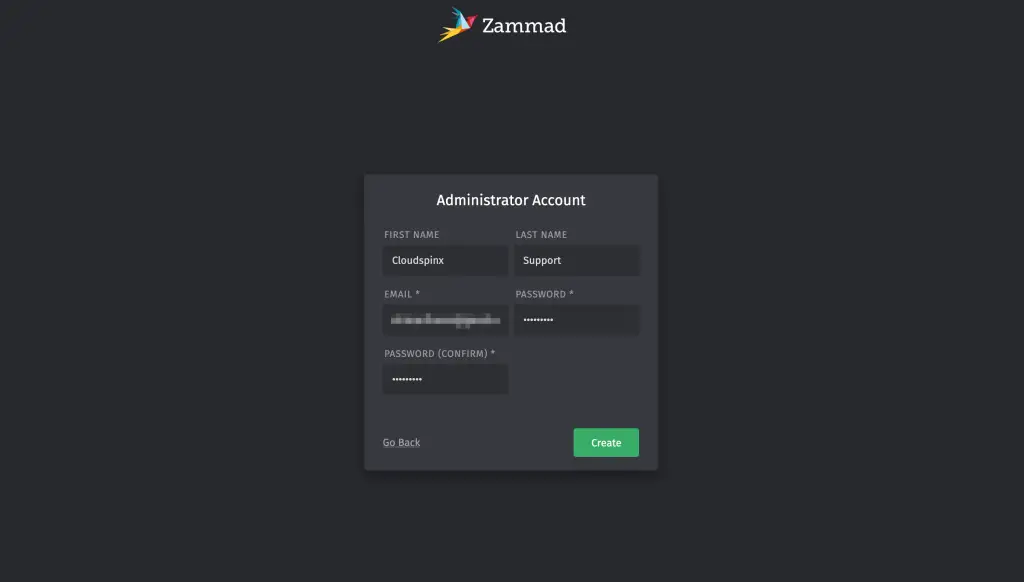 Install Zammad Helpdesk on Debian Debian 04