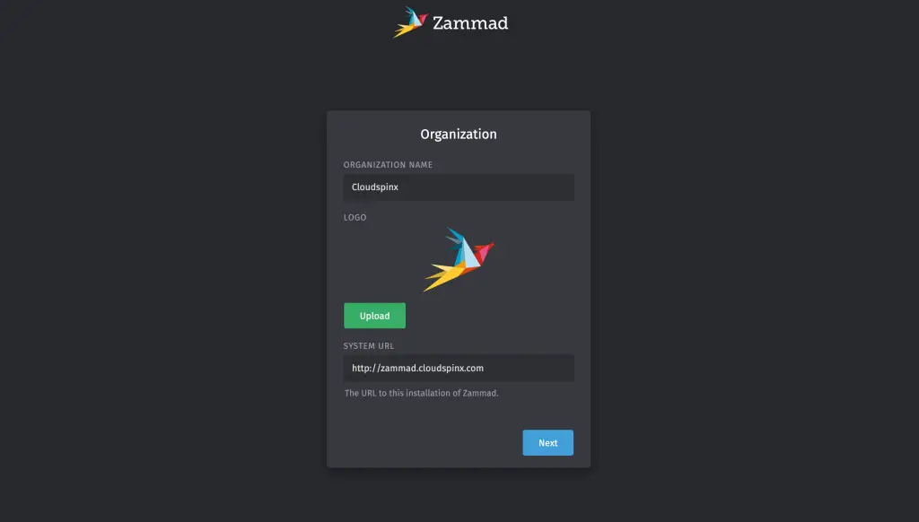 Install Zammad Helpdesk on Debian Debian 05