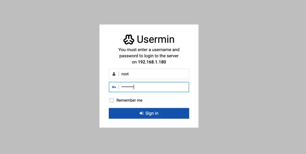 Install and Use Usermin on Ubuntu Debian 01