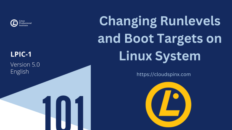 LPIC 101 Changing Runlevels and Boot Targets on Linux System