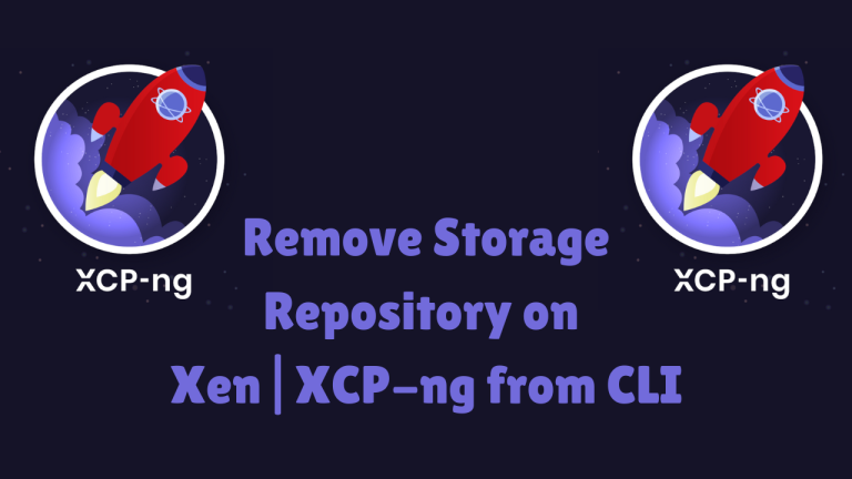 Remove Storage Repository on XenXCP ng from CLI