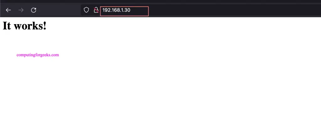 apache httpd metallb