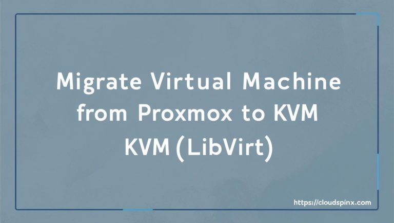 migrate vm proxmox to kvm