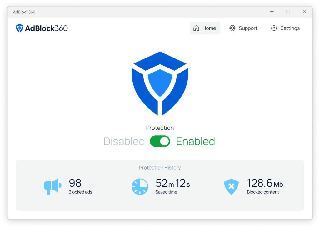 AdBlock360 - More than an adblocker: Comprehensive Online Protection and Enhanced Browsing 1 AdBlock360 01 1