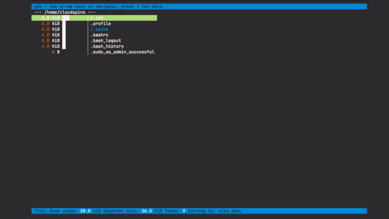 How To Analyze Disk Usage on Linux using gdu