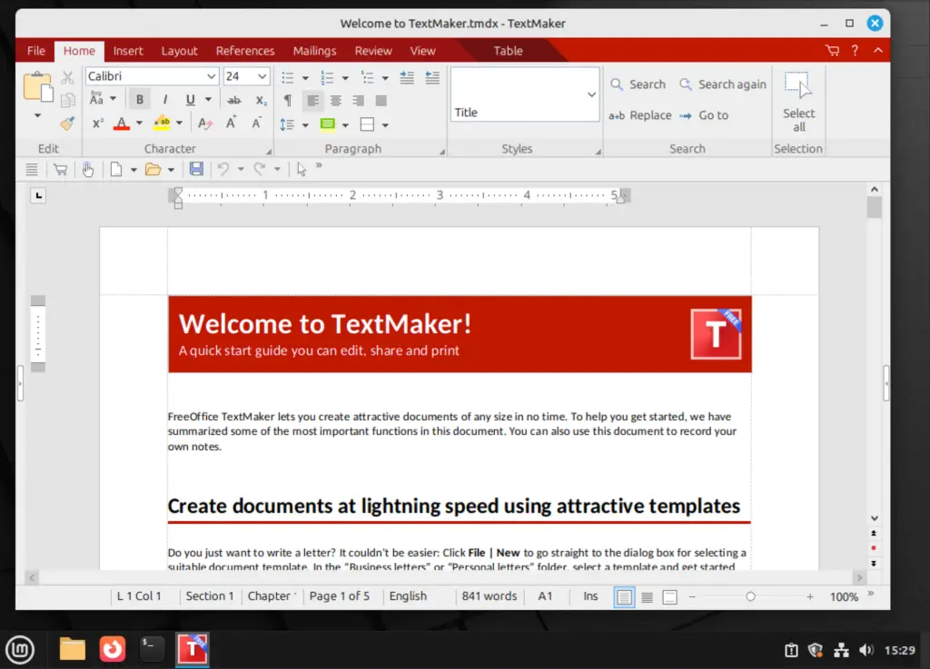 How To Install FreeOffice on Linux Mint 22 04