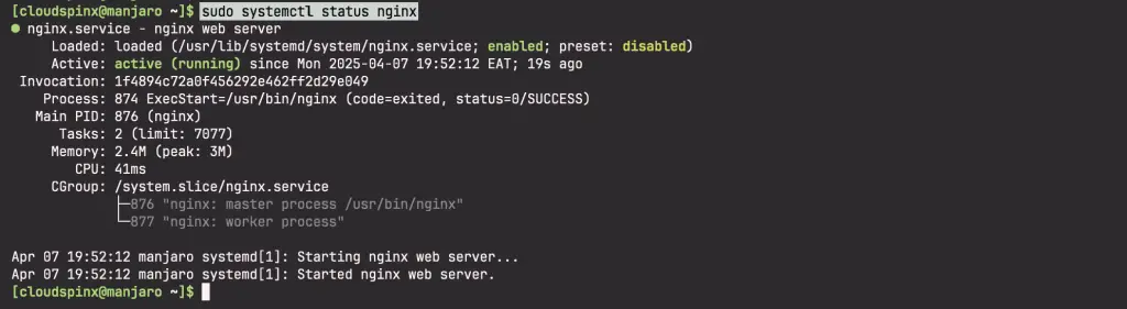 How To Install LEMP Stack on Manjaro Linux 01