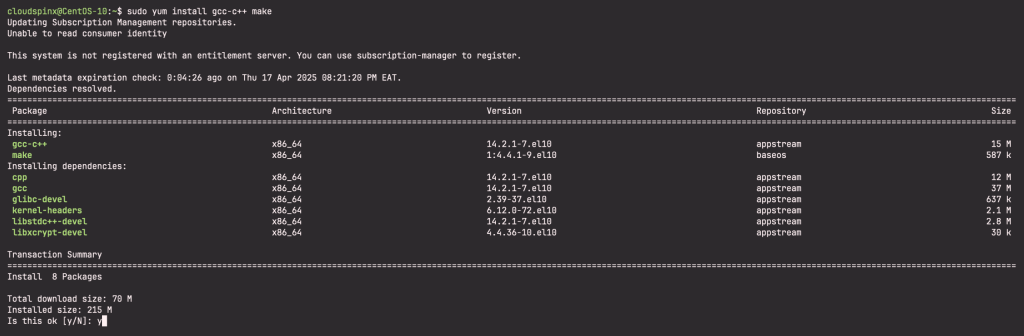 How To Install Node.js 22 LTS on CentOS Stream 109 03 scaled 1