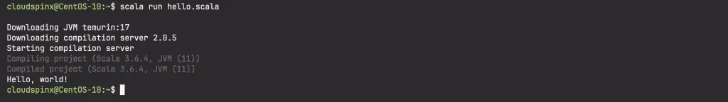 How To Install Scala 3 LTS on CentOS Stream 10 09