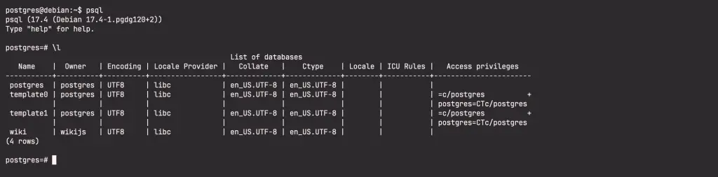 How To Install Wiki.js on Debian 04