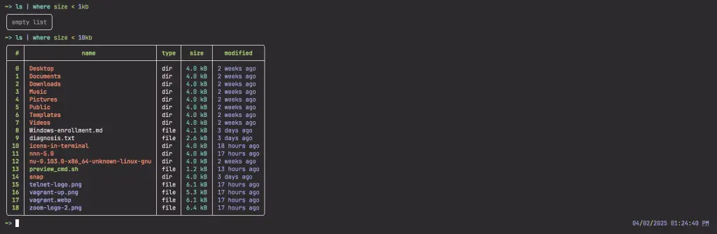 How To Install and Use Nu Shell on Linux 04