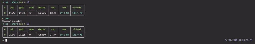 How To Install and Use Nu Shell on Linux 06