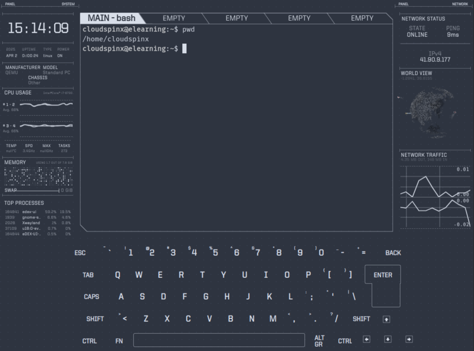 How To Install eDEX-UI terminal emulator on Linux Mint [Guide]