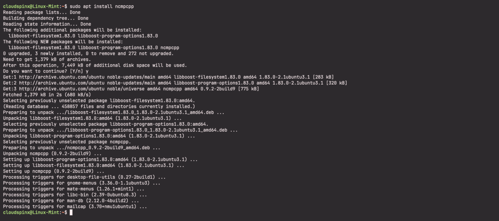 How To Install ncmpcpp on Linux Mint 01 scaled 1