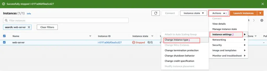 How To Resize EC2 Instance Type on AWS 05