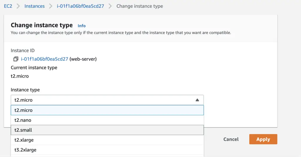 How To Resize EC2 Instance Type on AWS 06