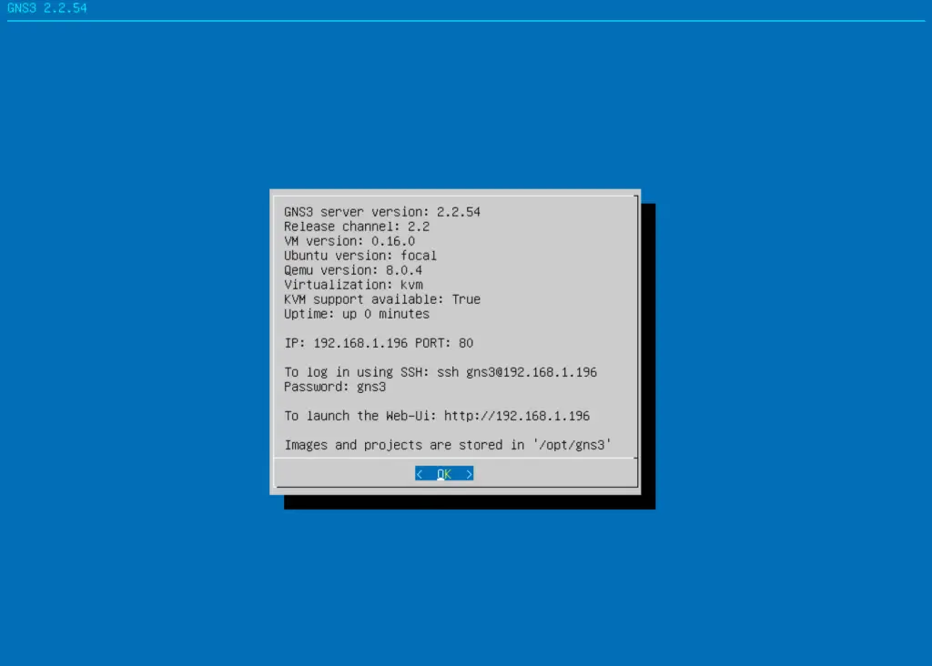 How To Run GNS3 VM on KVM 02