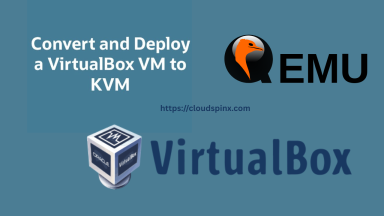 Importing Virtual Machine from VirtualBox to KVM