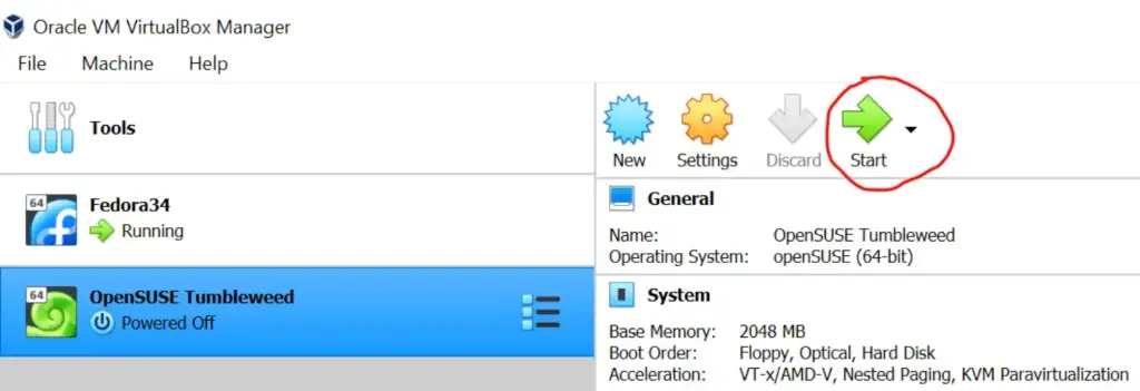 Install OpenSUSE Tumbleweed on VirtualBoxVMware WorkStation 09