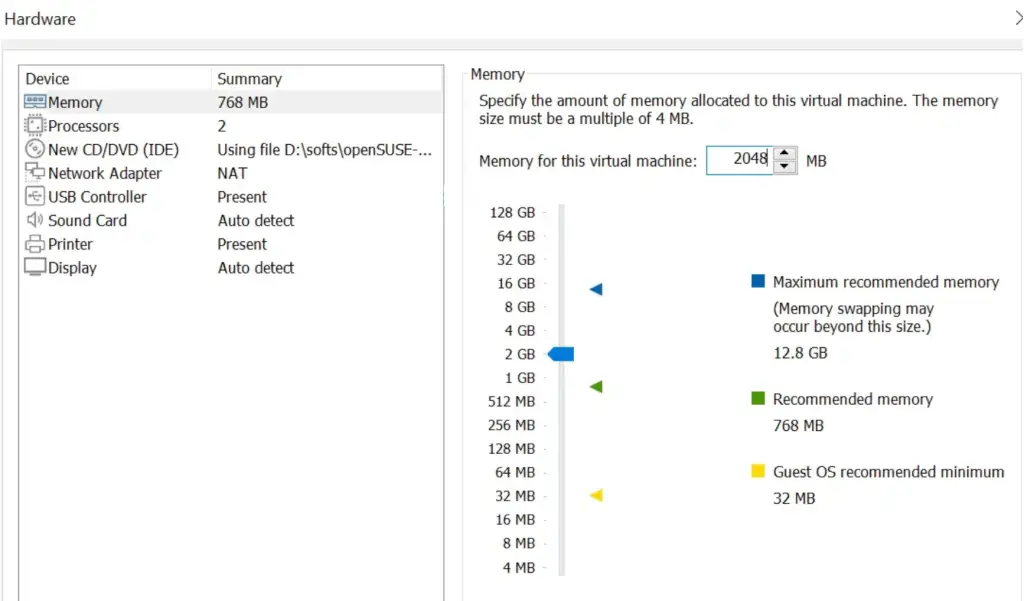 Install OpenSUSE Tumbleweed on VirtualBoxVMware WorkStation 17