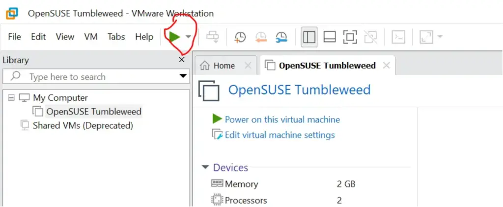 Install OpenSUSE Tumbleweed on VirtualBoxVMware WorkStation 18