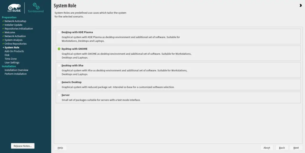Install OpenSUSE Tumbleweed on VirtualBoxVMware WorkStation 22