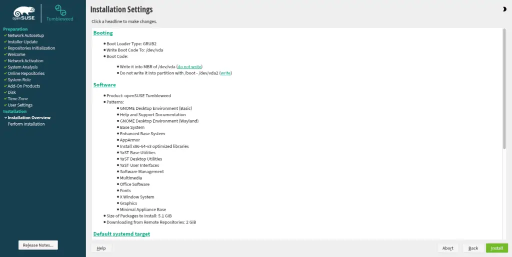 Install OpenSUSE Tumbleweed on VirtualBoxVMware WorkStation 27