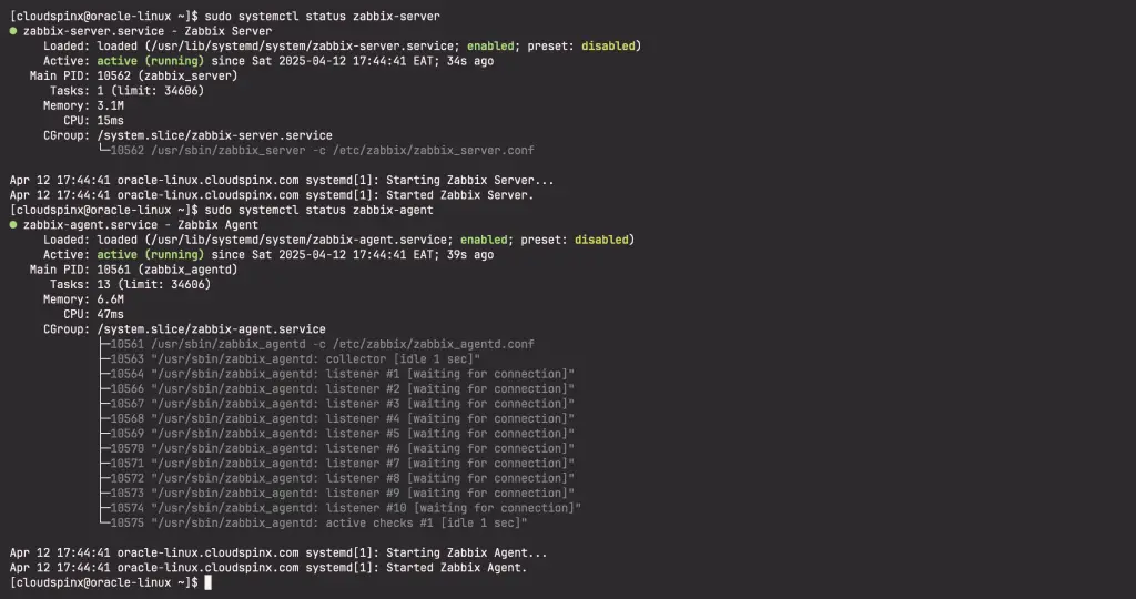 Install Zabbix 7.0 LTS With Nginx on Oracle Linux 9 06
