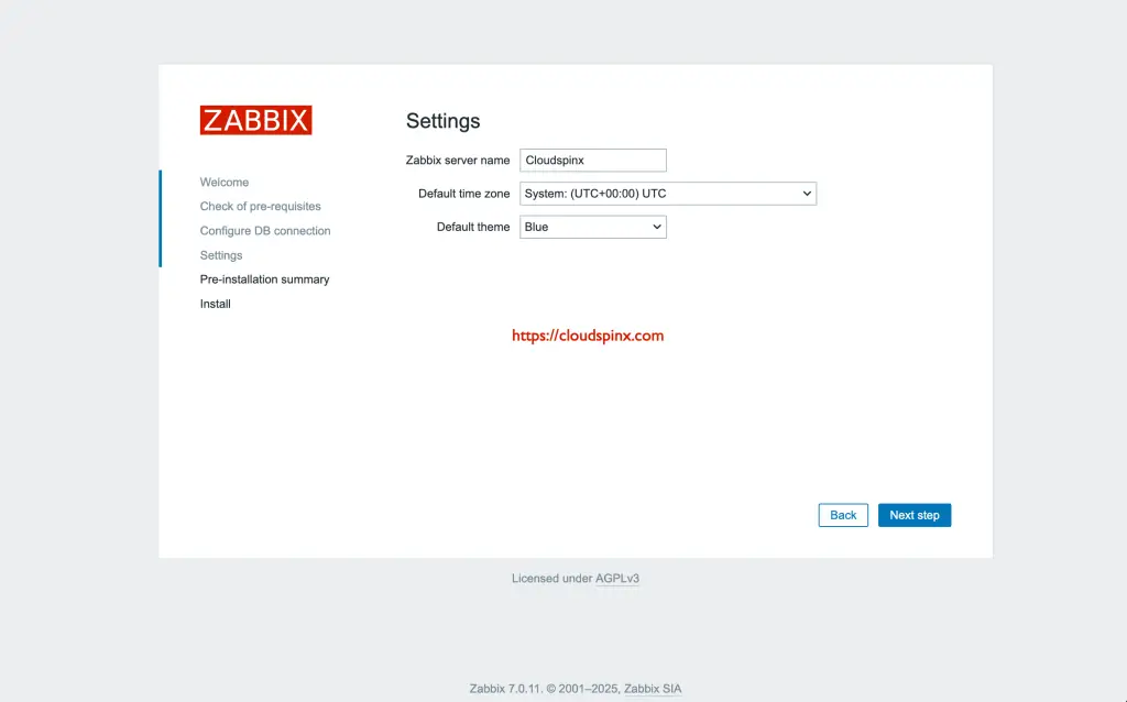 Install Zabbix 7.0 LTS With Nginx on Oracle Linux 9 11